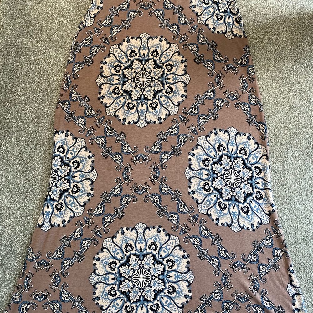 Skirt mauve and slate blue